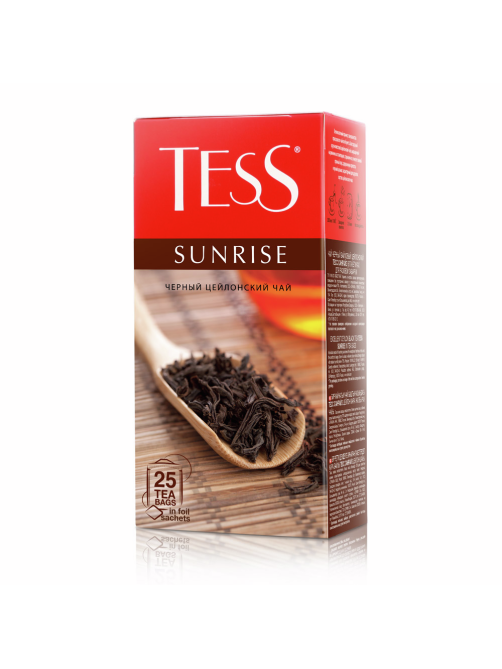 Чай черный Tess Sunrise в пакетиках (1.8г x 25шт), 45г