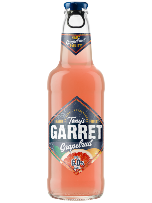 Пивной напиток Tony's Garret Hard с грейпфрутом, 0.4л