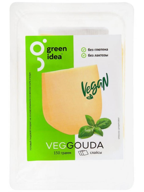 Сыр растительный Green Idea Гауда полутвердый нарезка, 150г