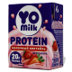 Коктейль молочный Yomilk Protein протеиновый клубника 1.5%, 200мл
