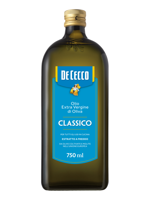Масло оливковое De Cecco Classico Extra Virgin нерафинированное, 750мл