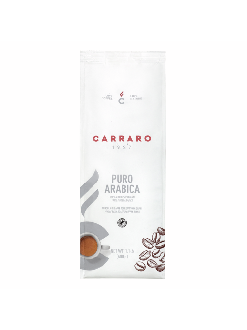Кофе Carraro Arabica 100% в зернах, 500г