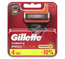 Кассета для бритвенного станка Gillette Fusion Proglide Power, 4шт