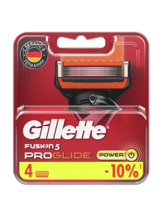 Кассета для бритвенного станка Gillette Fusion Proglide Power, 4шт