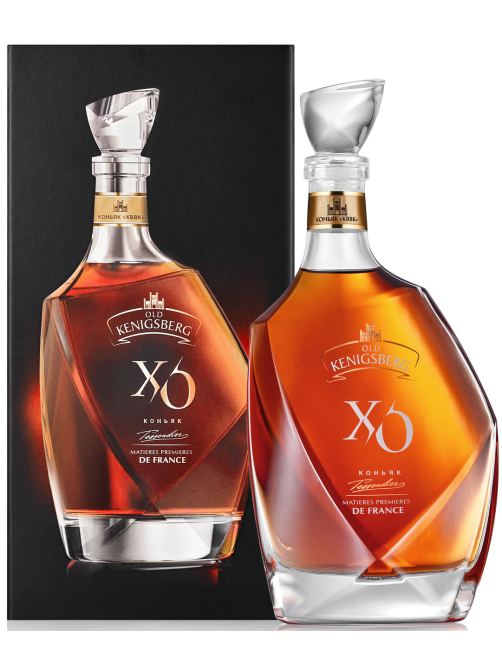 Коньяк Старый Кенигсберг Xo в подарочной упаковке, 0.5л