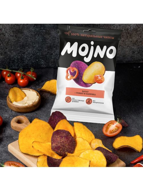 Чипсы Mojno Томат и паприка, 75г