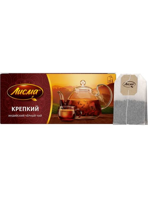Чай Лисма черный крепкий (2г х 25шт), 50г