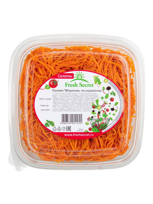 Салат Fresh Secret морковь по-корейски, 600г
