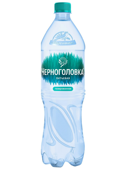 Вода Черноголовка питьевая газированная, 1.5л x 6 шт