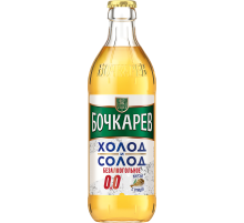 Пиво Бочкарев Холод и солод безалкогольное, 0.43л