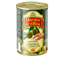 Оливки Maestro de oliva с семгой, 300г