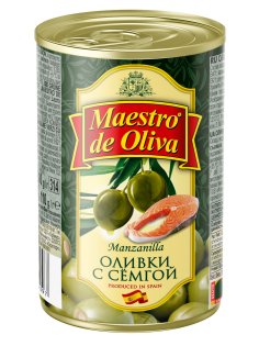 Оливки Maestro de oliva с семгой, 300г