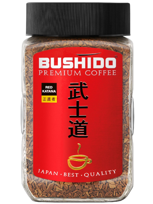 Кофе Bushido Red Katana растворимый сублимированный, 100г