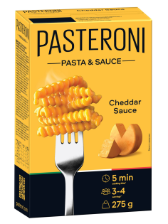 Макароны Pasteroni Джирандоле №124 соус чеддер, 275г