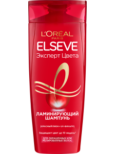 Шампунь L'Oreal Paris Elseve Эксперт цвета Ламинирующий для окрашенных или мелированных волос, 400мл