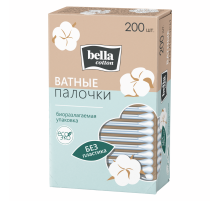 Палочки Bella Happy Cotton ватные на бумажной основе, 200шт