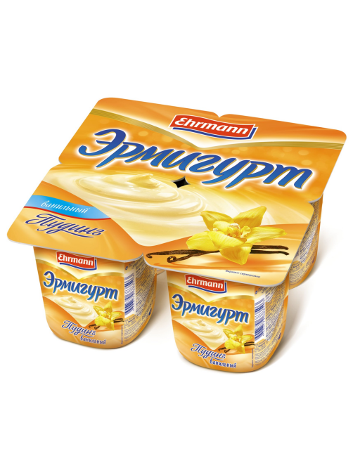 Пудинг Ehrmann Эрмигурт ваниль 3%, 100г