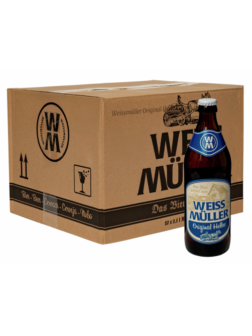 Пиво Weissmuller Original Helles светлое, 0.5л