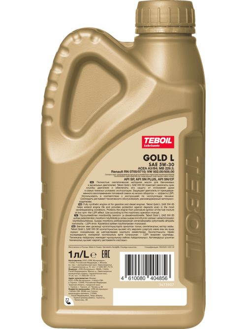 Масло моторное Teboil Gold L 5W-30, 1л