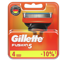 Кассета для бритвенного станка Gillette Fusion, 4шт