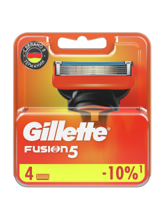Кассета для бритвенного станка Gillette Fusion, 4шт