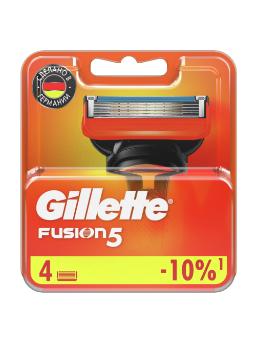 Кассета для бритвенного станка Gillette Fusion, 4шт