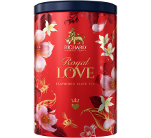 Чай Richard Royal Love чёрный цейлонский крупнолистовой с ароматом бергамота и ванили, 80г