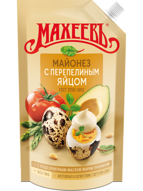Майонез Махеевъ с перепелиным яйцом 67%, 380г