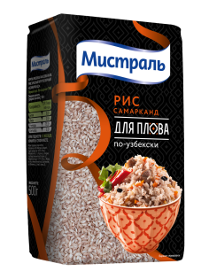 Крупа рис Мистраль Самарканд круглозерный красный, 500г