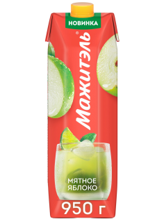 Напиток сывороточный Мажитэль Мятное яблоко, 950г