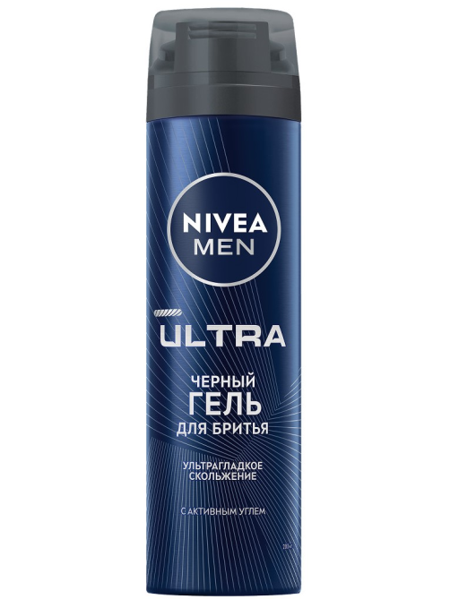 Гель для бритья Nivea Men с активным углем, 200мл