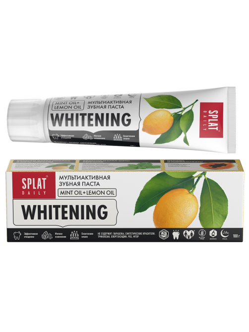 Зубная паста Splat Daily Whitening для отбеливания зубов, 100г
