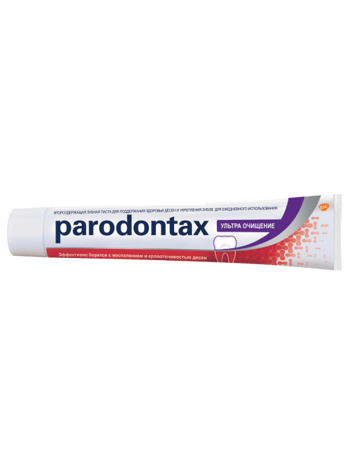 Зубная паста Parodontax Ультра очищение от воспаления и кровоточивости десен с фтором, 75мл