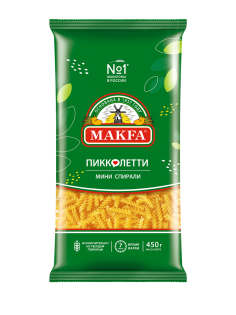 Макароны спирали Makfa Пиколетти Мини высший сорт, 450г