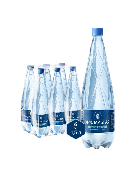 Вода Хрустальная газированная, 1.5л