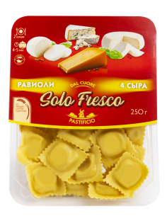 Равиоли Solo Fresco 4 сыра, 250г