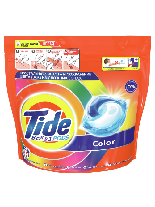 Капсулы для стирки Tide Color (16.8г x 35шт), 588г