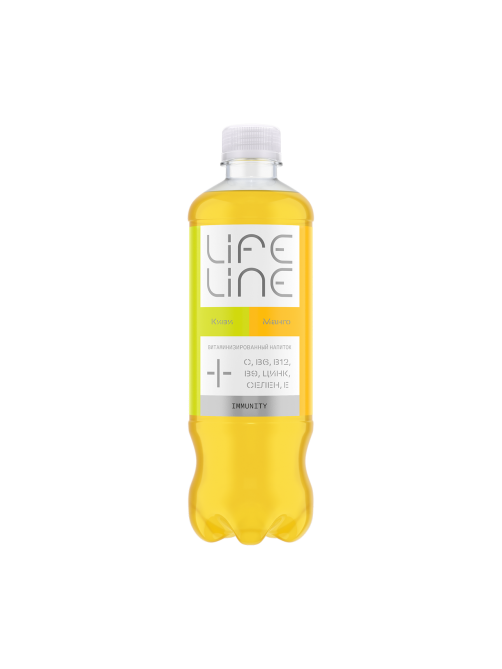 Напиток витаминизированный Lifeline Immunity со вкусом манго и киви негазированный, 500мл x 12 шт