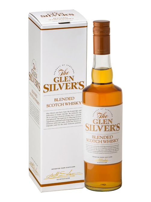 Виски Glen Silvers blended в подарочной упаковке, 0.7л