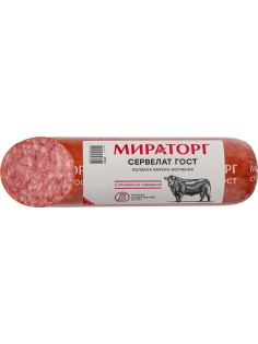 Колбаса Мираторг Сервелат варено-копченая, 300г
