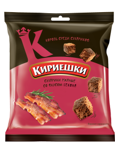 Сухарики Кириешки бекон, 40г