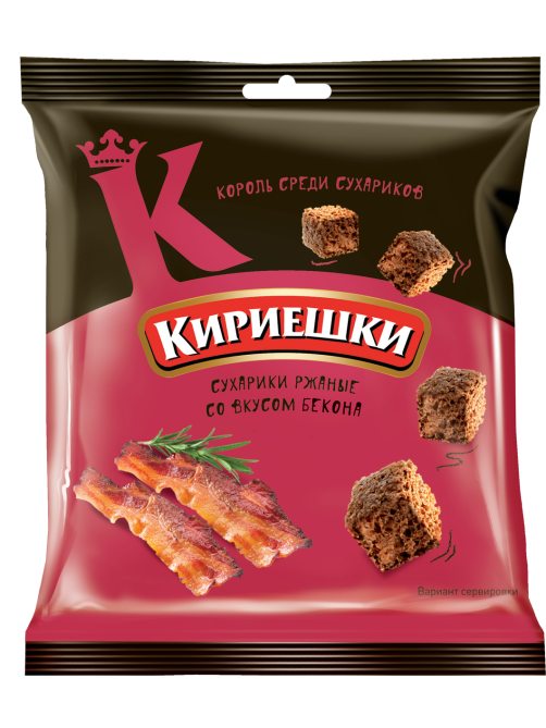 Сухарики Кириешки бекон, 40г