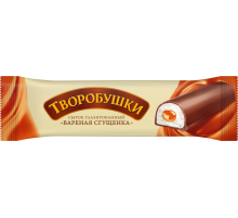 Сырок творожный глазированный Творобушки с вареным сгущенным молоком 20%, 40г