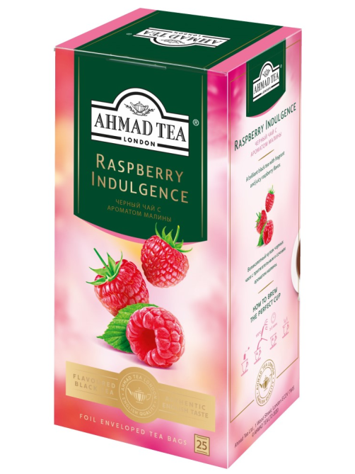 Чай черный Ahmad Tea Малиновое лакомство (1.5г x 25шт), 37.5г