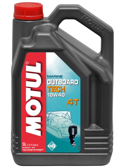 Масло Motul Outboard Tech 4T 10W-40 для лодочных моторов 4т, 5л