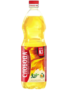 Масло подсолнечное Слобода Для фритюра и жарки рафинированное дезодорированное, 1л