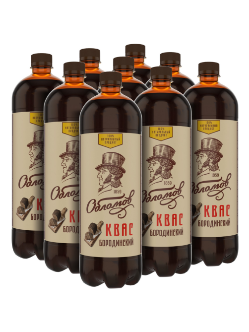 Квас Обломов Бородинский, 1л