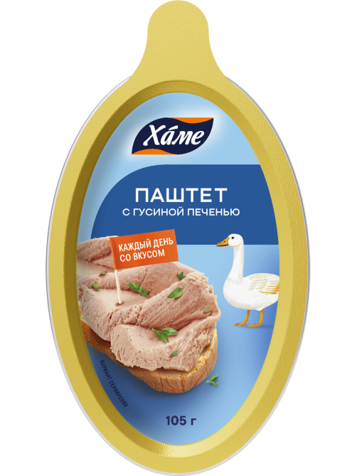 Паштет из гусиной печени Хаме Деликатесный, 105г