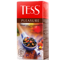 Чай черный Tess Pleasure Шиповник и яблоко байховый (1.5г x 25шт), 38г