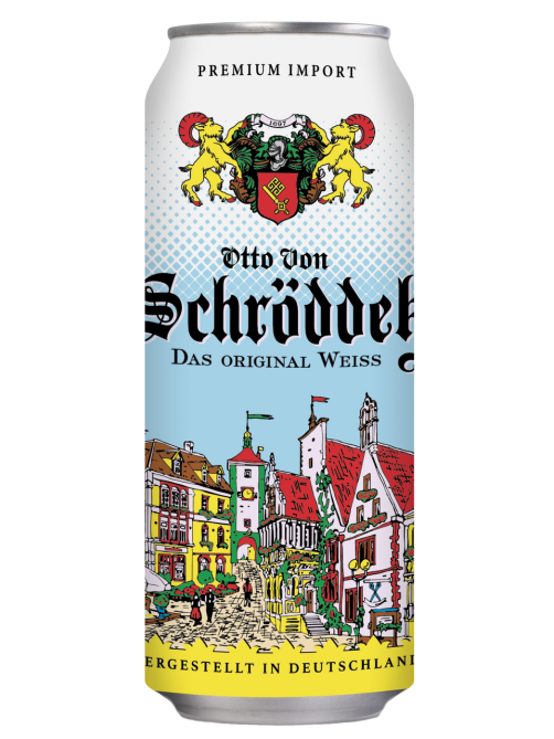 Пивной напиток Otto Von Schrodder Weiss Эль светлый, 0.5л